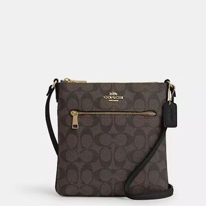 Coach Signature coated canvas crossbody bag